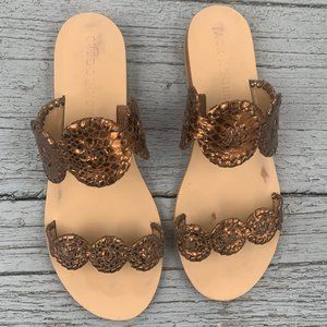 Jack Rogers - Lauren Snake Sandal - Bronze - Sz 8